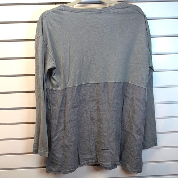 FLAX Urban FLAX cotton knit/linen top Size Small - Picture 4 of 5